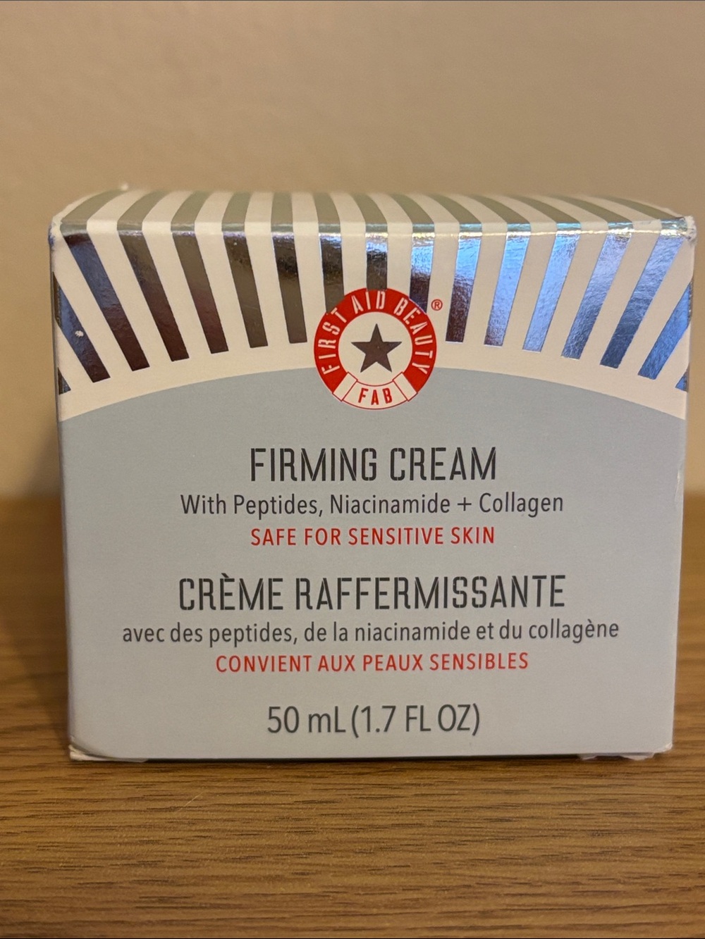 First Aid Beauty Firming Cream - Peptides-Niacinamide+Collagen  New